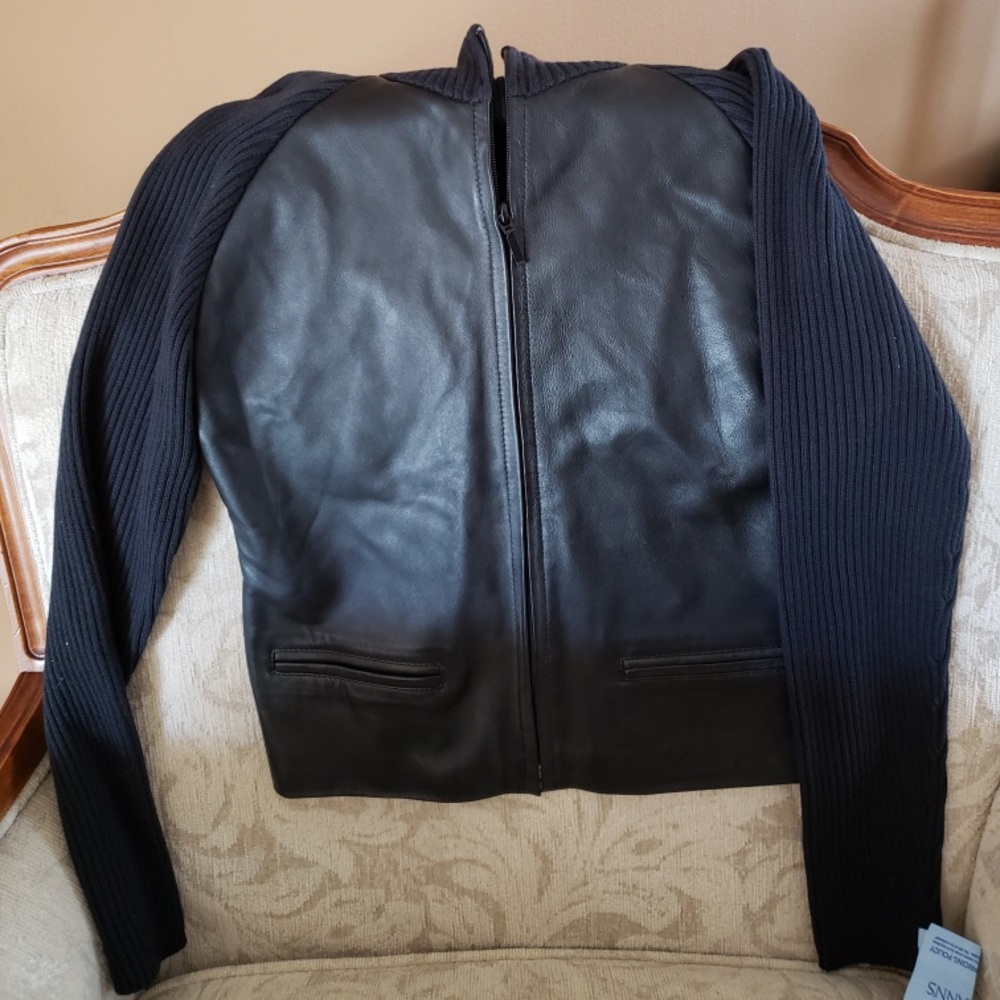 Women’s Leather Sweater- Size Small (New With Tag)